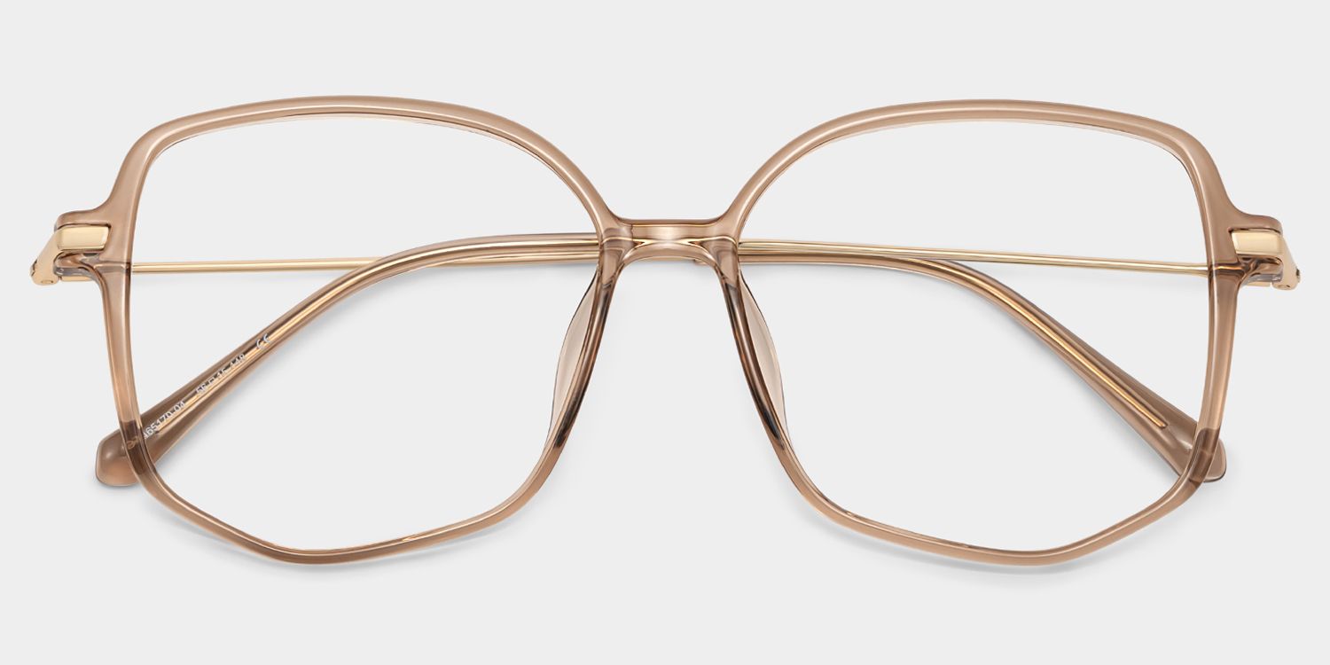 Payton Beige Geometrisch Brille1