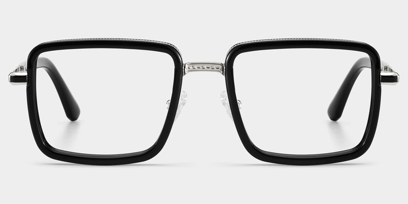 Hunter Schwarz Quadratisch Brille