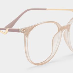 Babbage Hellbraun Rund Brille4