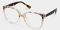 Siner Beige Quadratisch Brille3