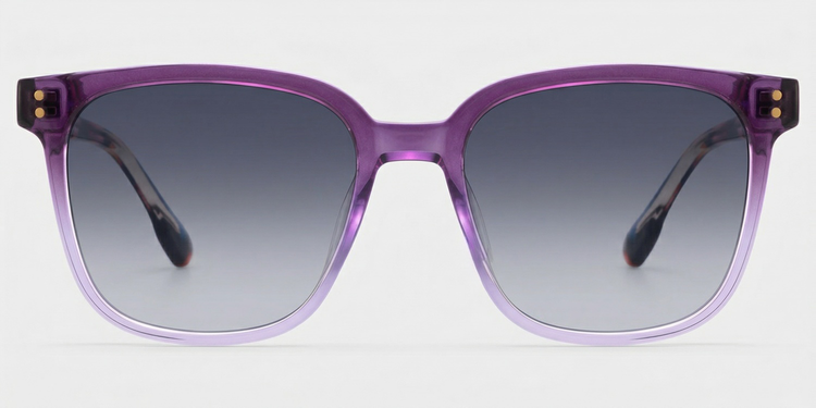 Donnalyn Lila Quadratisch Sonnenbrille