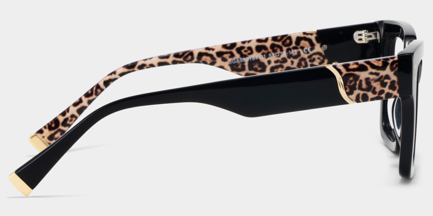 Caius Schwarz Quadratisch Brille5