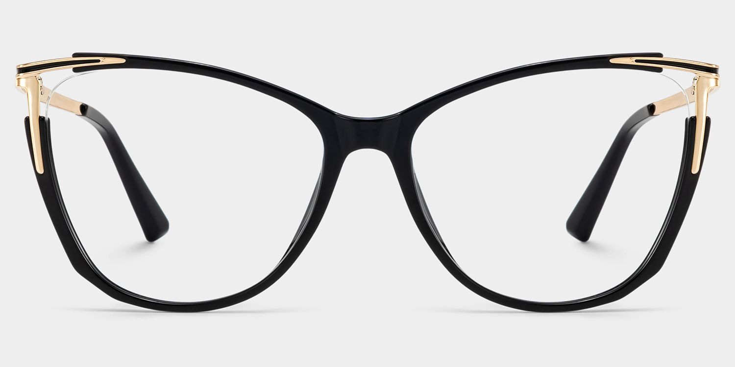 Pace Schwarz Cateye Brille1