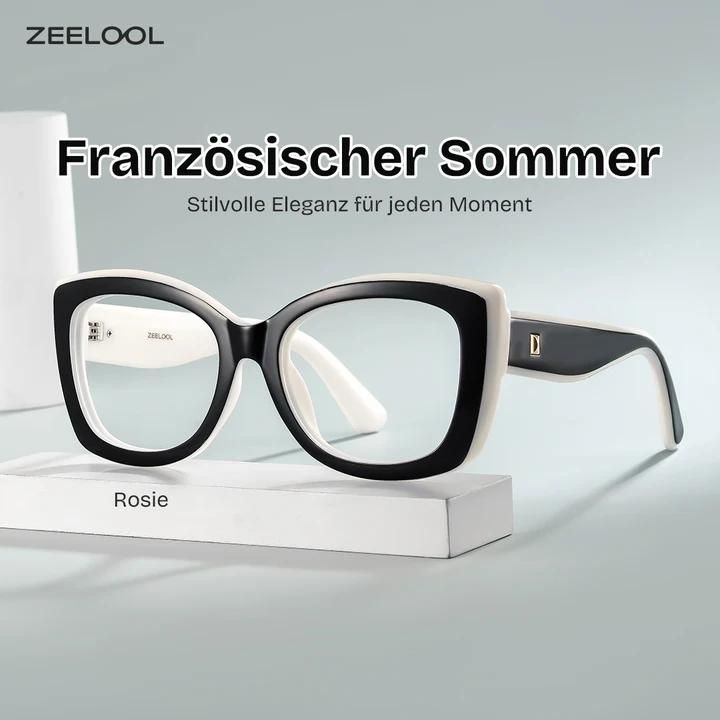 Rosie Schmetterling Schwarz-Weiß Brillenrahmen Stil | ZEE...0