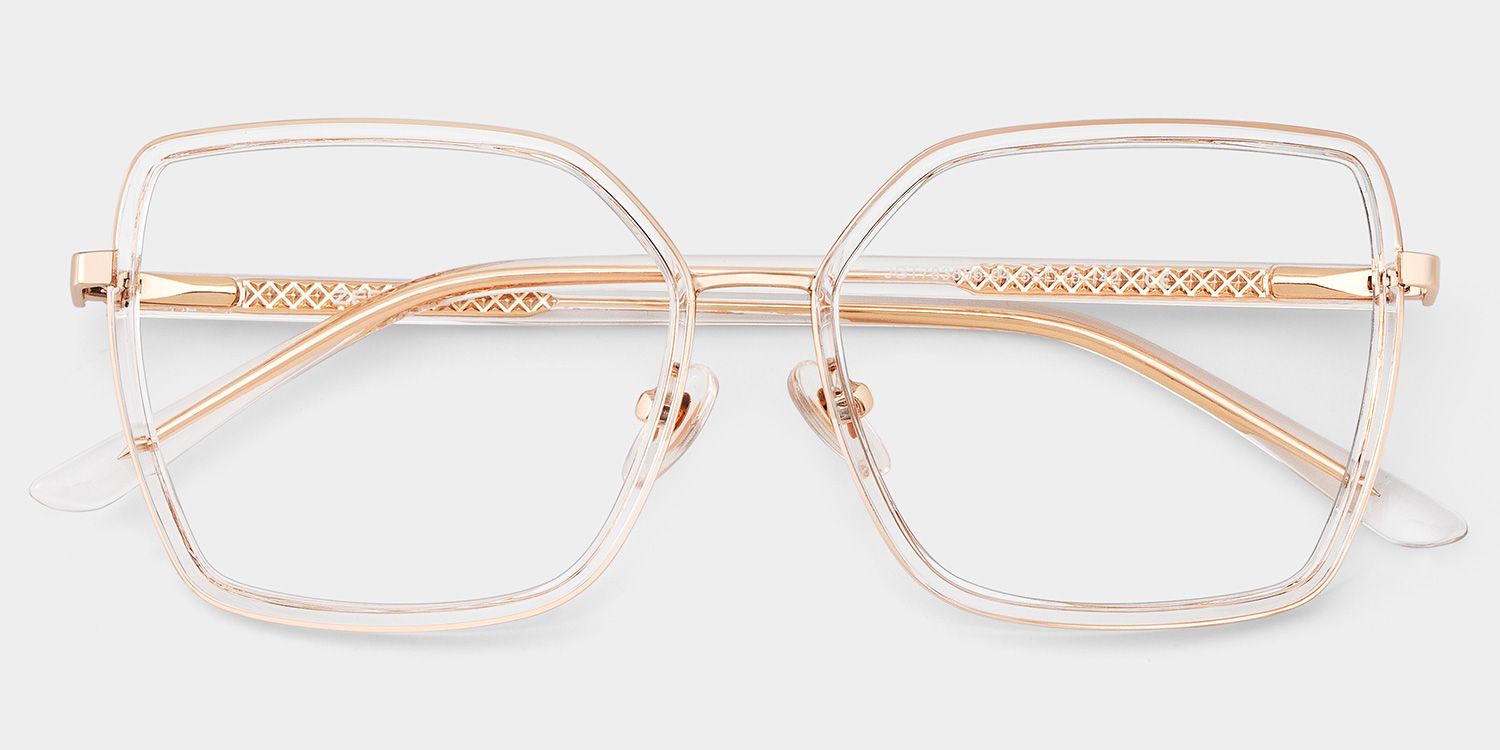 Olicia Klar Quadratisch Brille1
