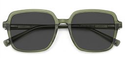 Ember Grün Quadratisch Brille1