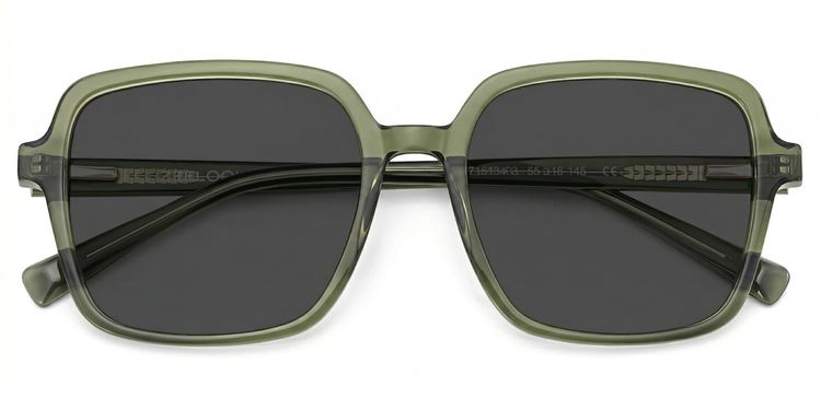 Ember Grün Quadratisch Brille