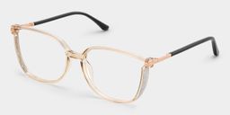 Cora Beige Quadratisch Brille4