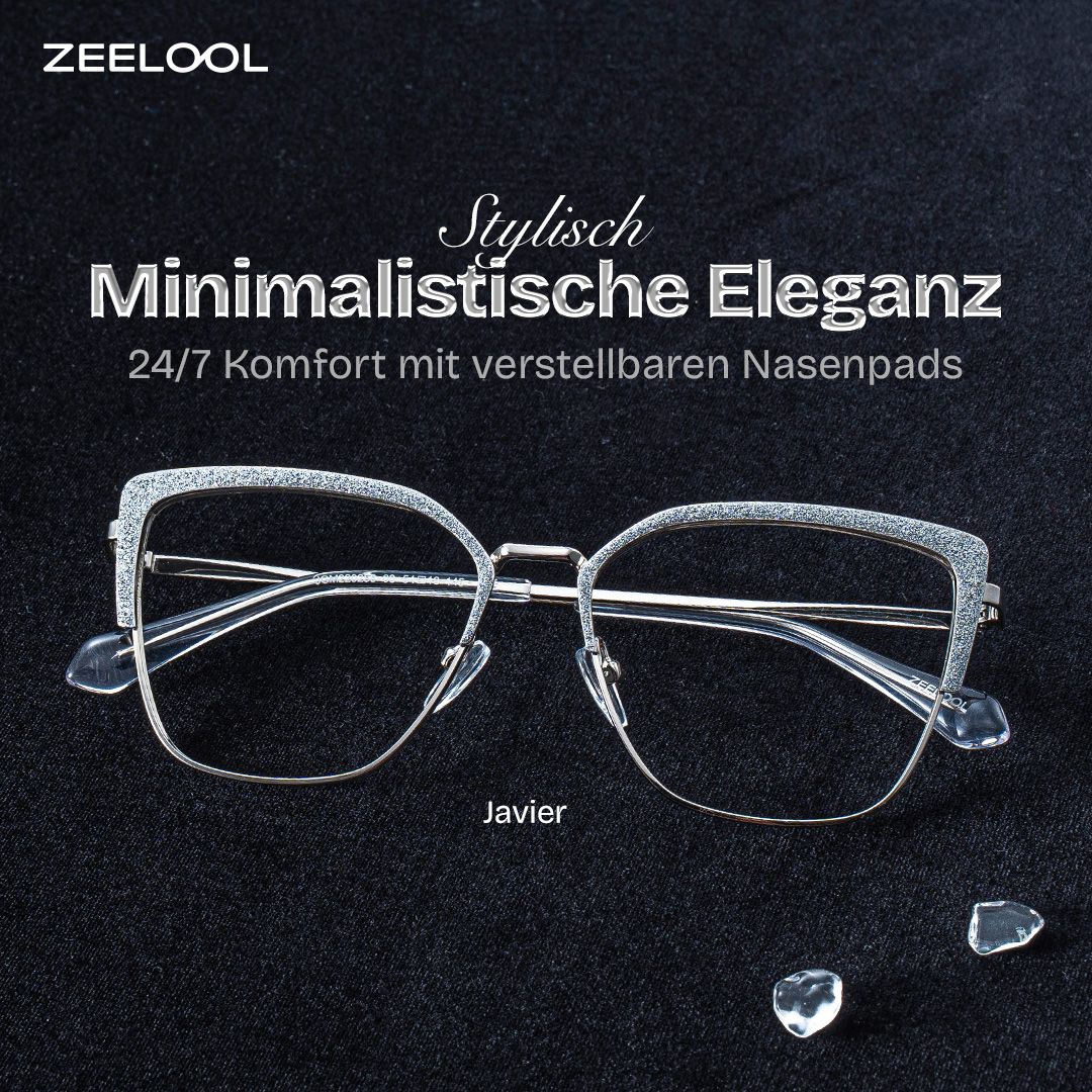 Javier Silber Rechteckig Brille0