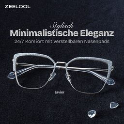 Javier Silber Rechteckig Brille0
