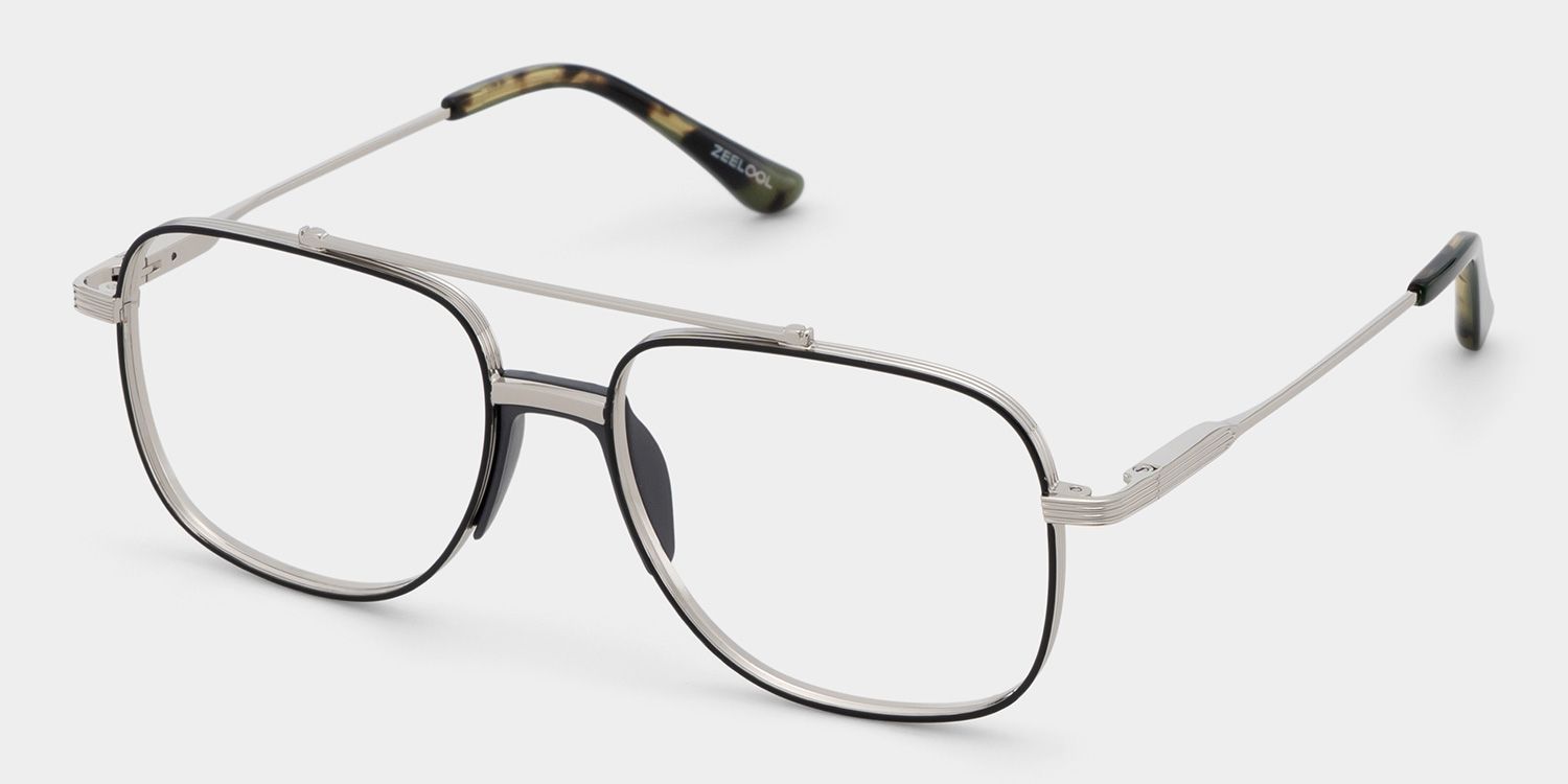 Poppy Schwarz Pilot Brille3
