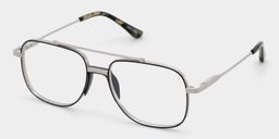 Poppy Schwarz Pilot Brille3