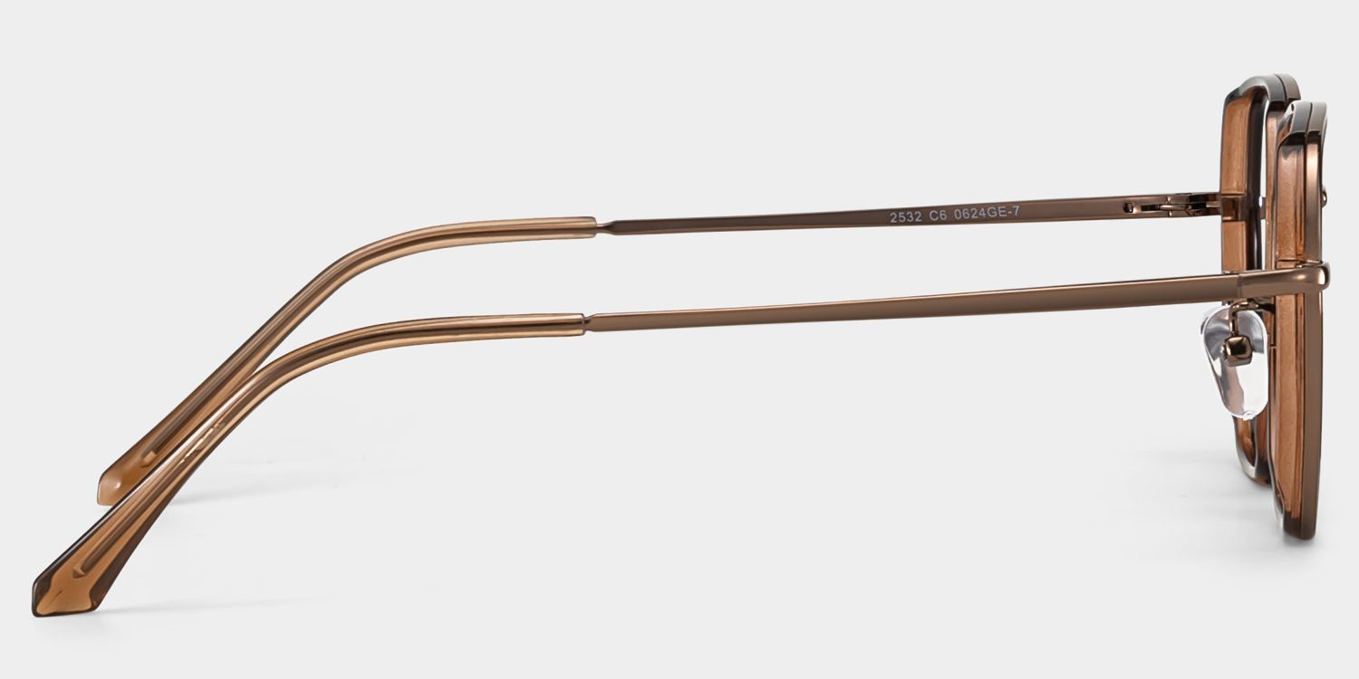 Arden Braun Geometrisch Brille4