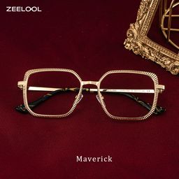 Maverick Gold Quadratisch Brille1