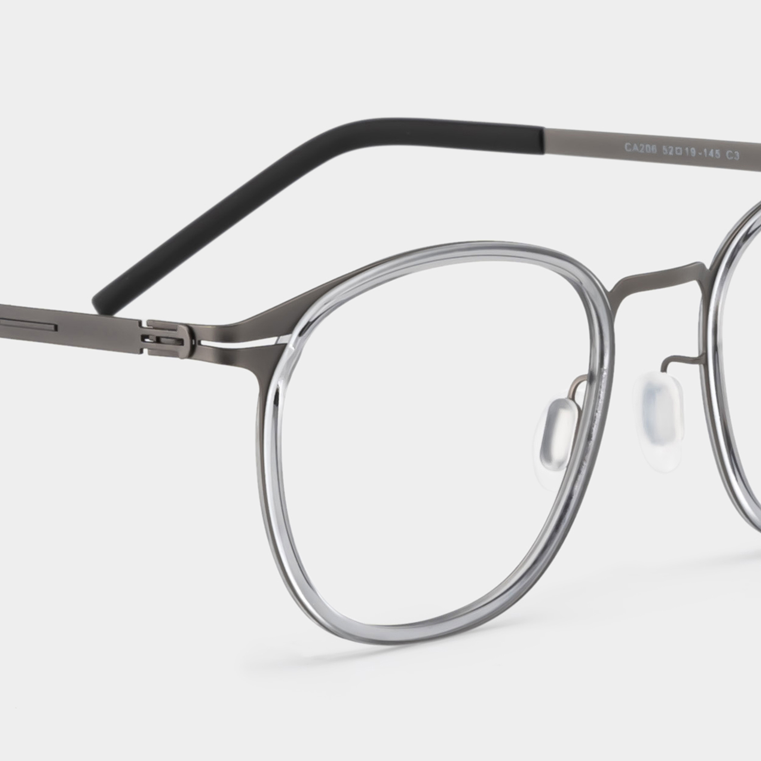 Leonie Grau Rund Brille6