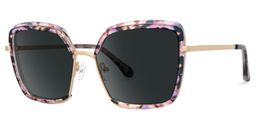 Chris Lila-Blumendruck Geometrisch Brille1