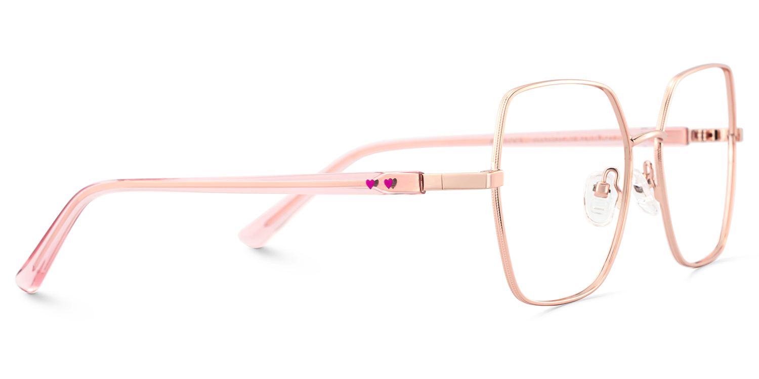 Billie Rosa-Gold Geometrisch Brille6
