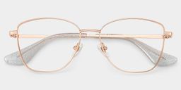 Skyler Rosa-Gold Schmetterling Brille3
