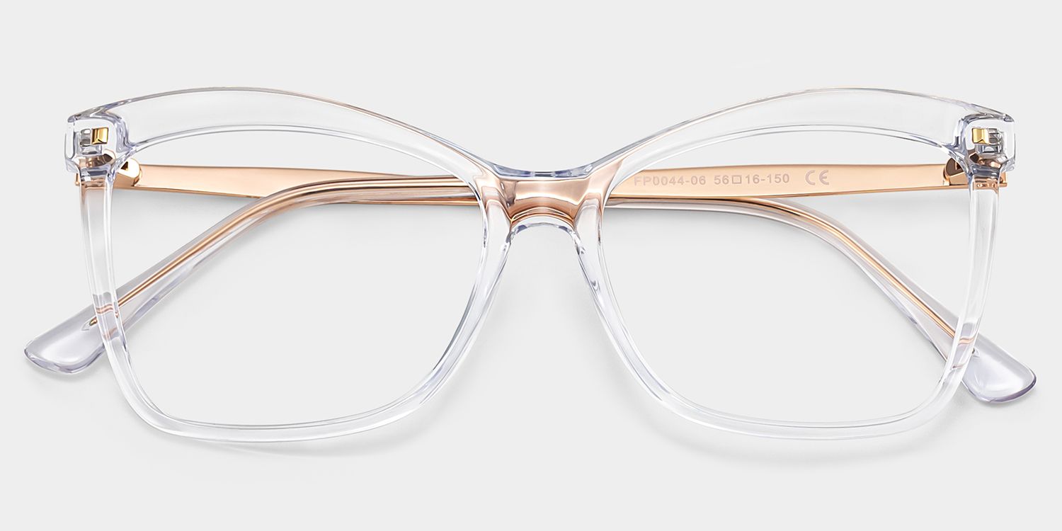 Isaebella Klar Schmetterling-Form Brille1