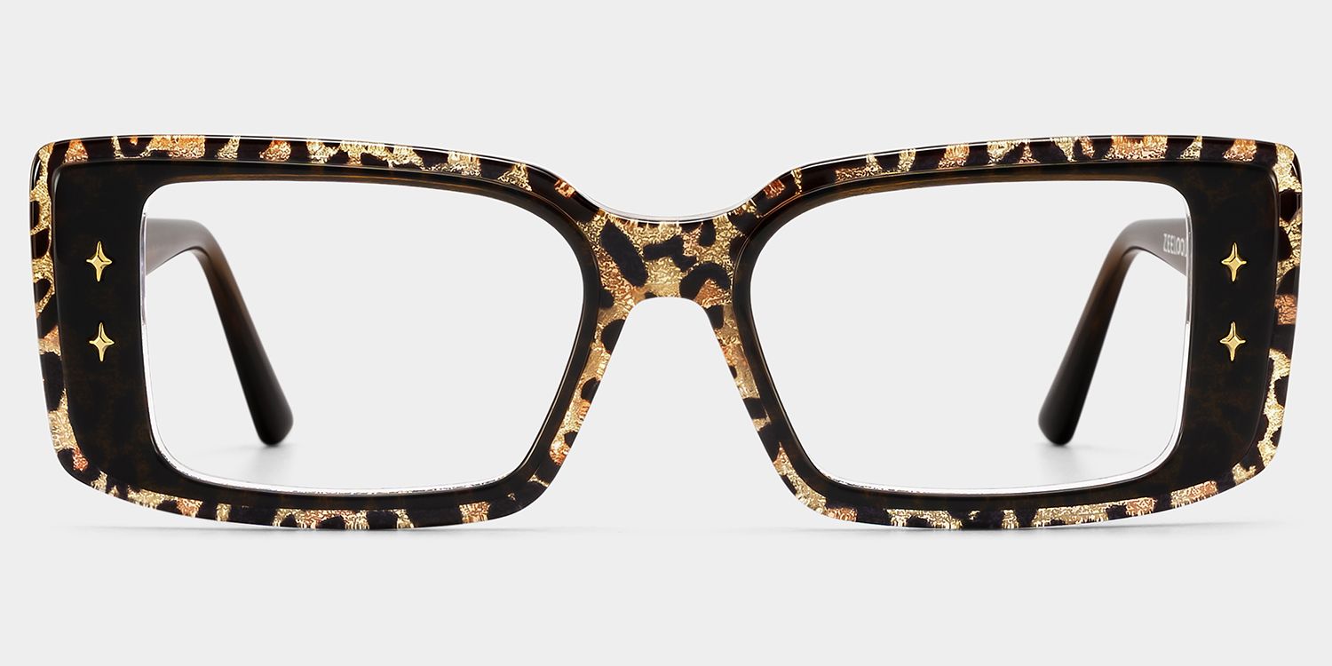 Gleam Leo Rechteckig Acetat Brille0