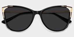 Pace Schwarz Cateye Sonnenbrille1
