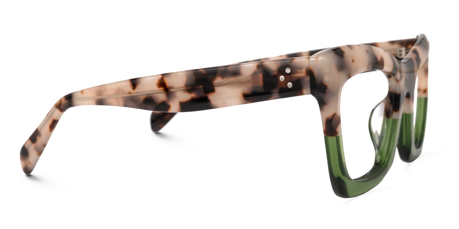 Benitez Grün-Tortoise Quadratisch Brille3