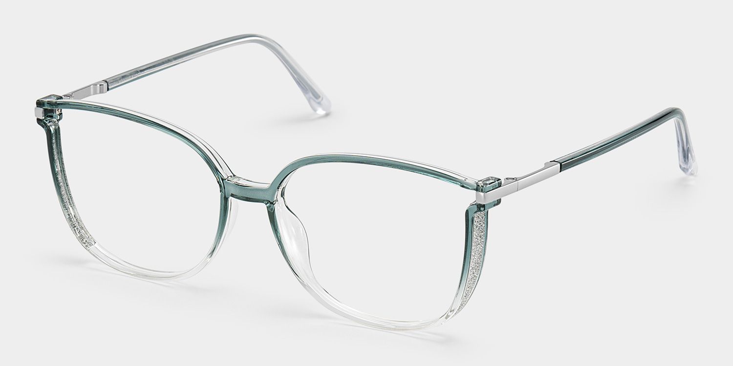 Walden Graugrün Cateye Brille3