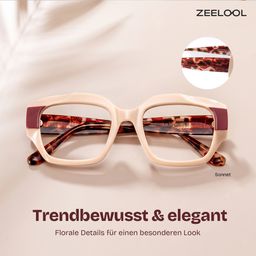 Sonett Rosa Quadratisch Brille0
