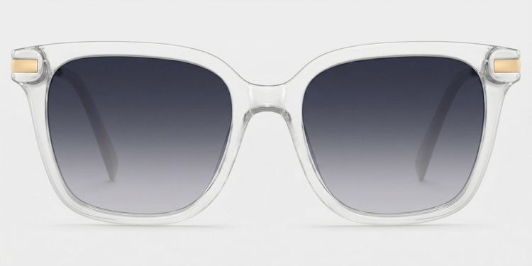 Jacqui Klar Rechteckig Sonnenbrille