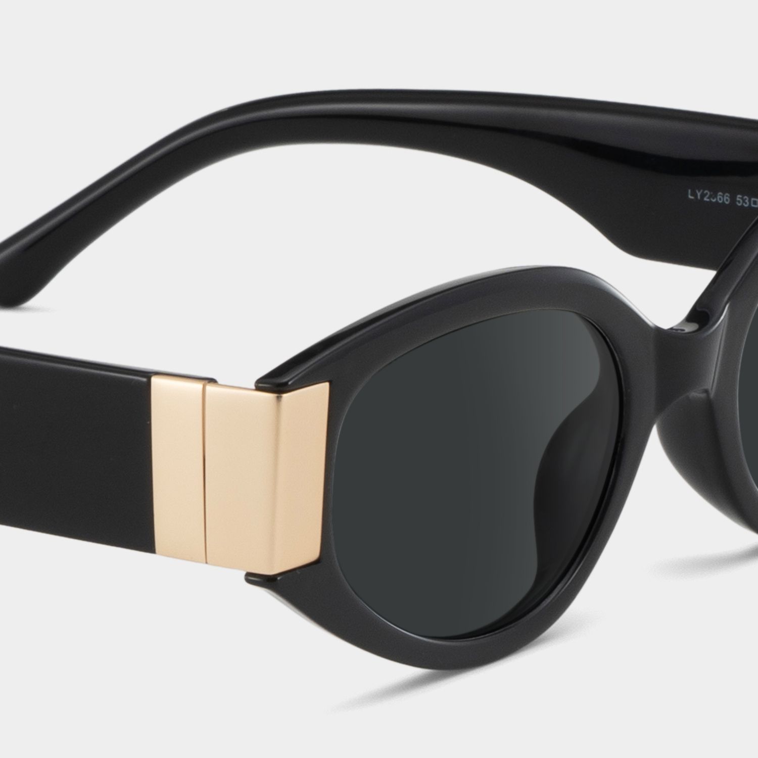 Silvia Geometric Schwarz Sonnenbrillen für Damen und Herren | ZEELOOL4