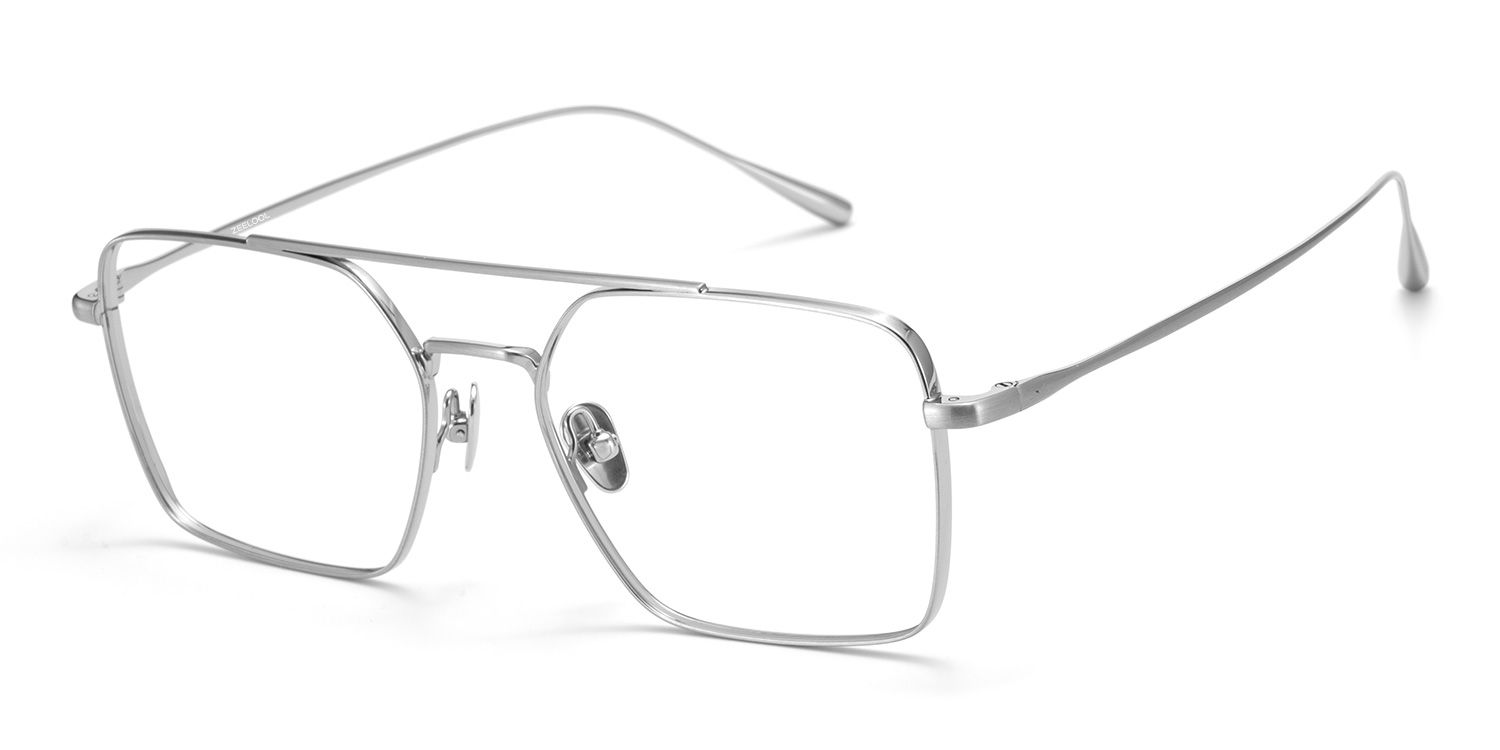 Jensen Silber Pilot Titan Brille2