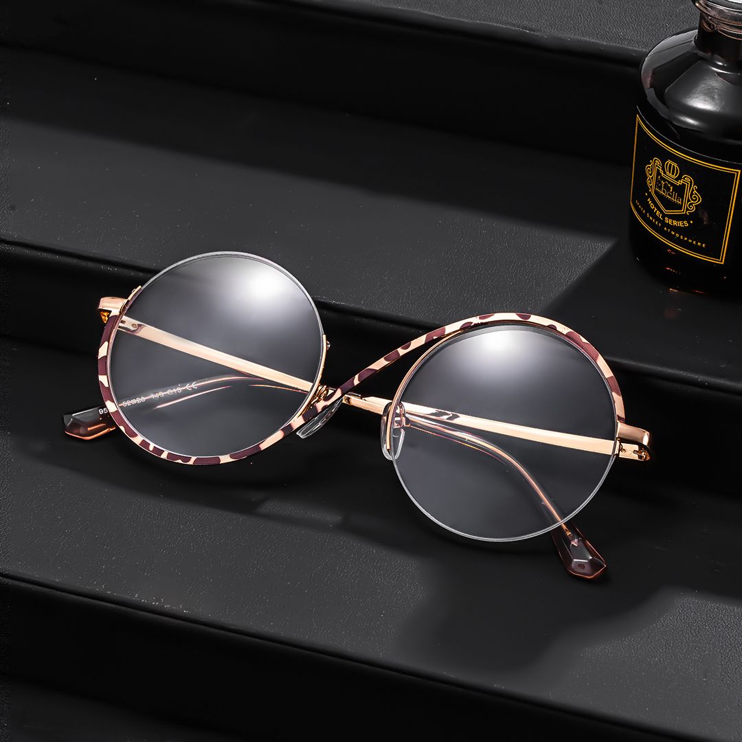 Alina Schwarz-Tortoise Rund Wicked Brille1