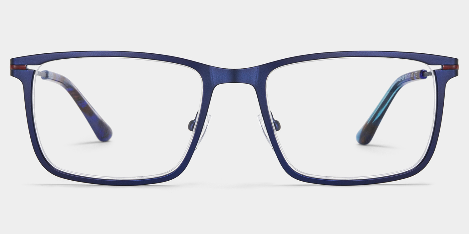 Roxana Blau Rechteckig Brille0