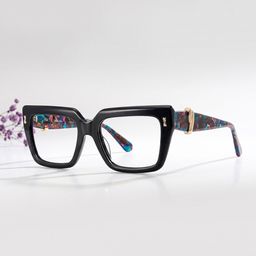 Ophelia Schwarz Quadratisch Brille1