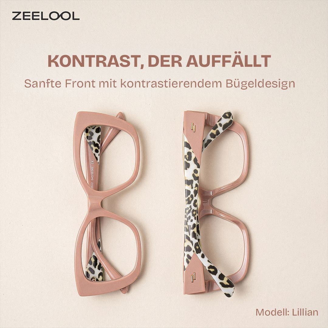 Lillian beige Cat-Eye-Brille | ZEELOOL1