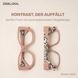 Lillian Beige Cateye Brille1