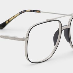 Poppy Schwarz Pilot Brille6