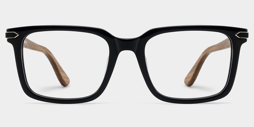 Noah Schwarz Rechteckig Brille