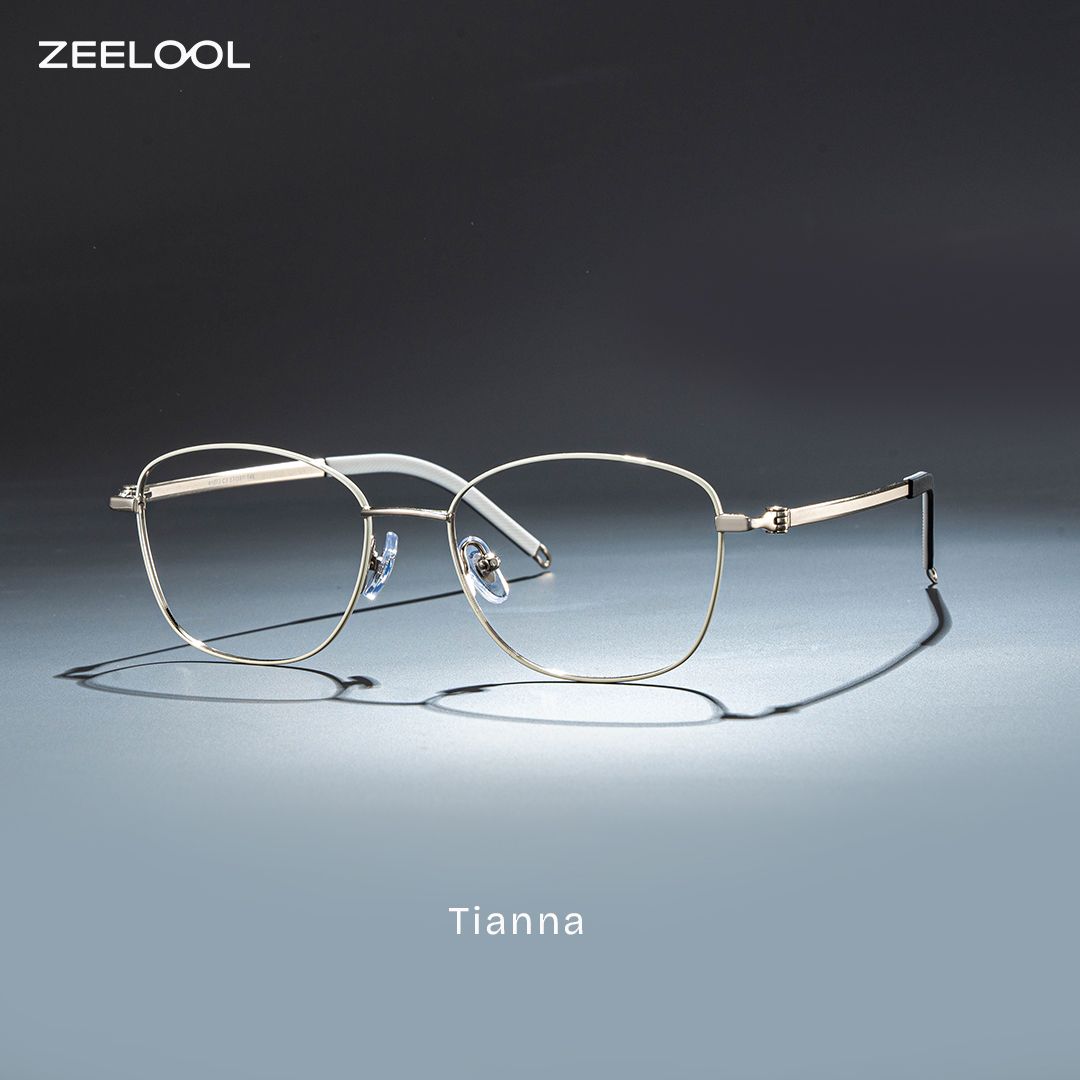 Tianna Weiß Rechteckig Brille0