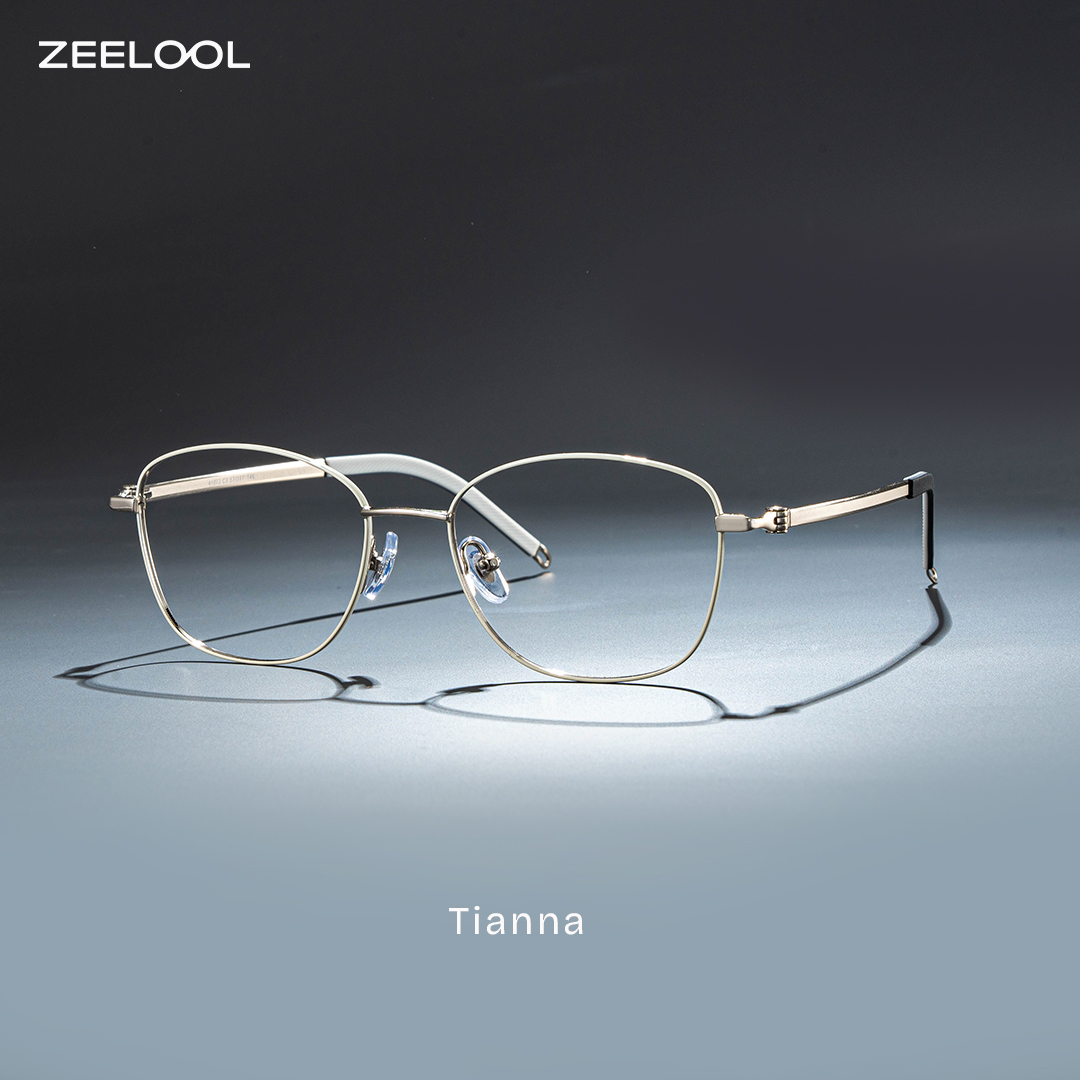 Tianna Weiß Rechteckig Brille1