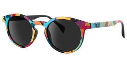 Minne Bunt Rund Sonnenbrille1