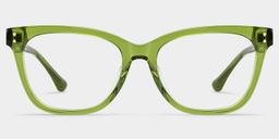 Vivienne Grün Rechteckig Brille4