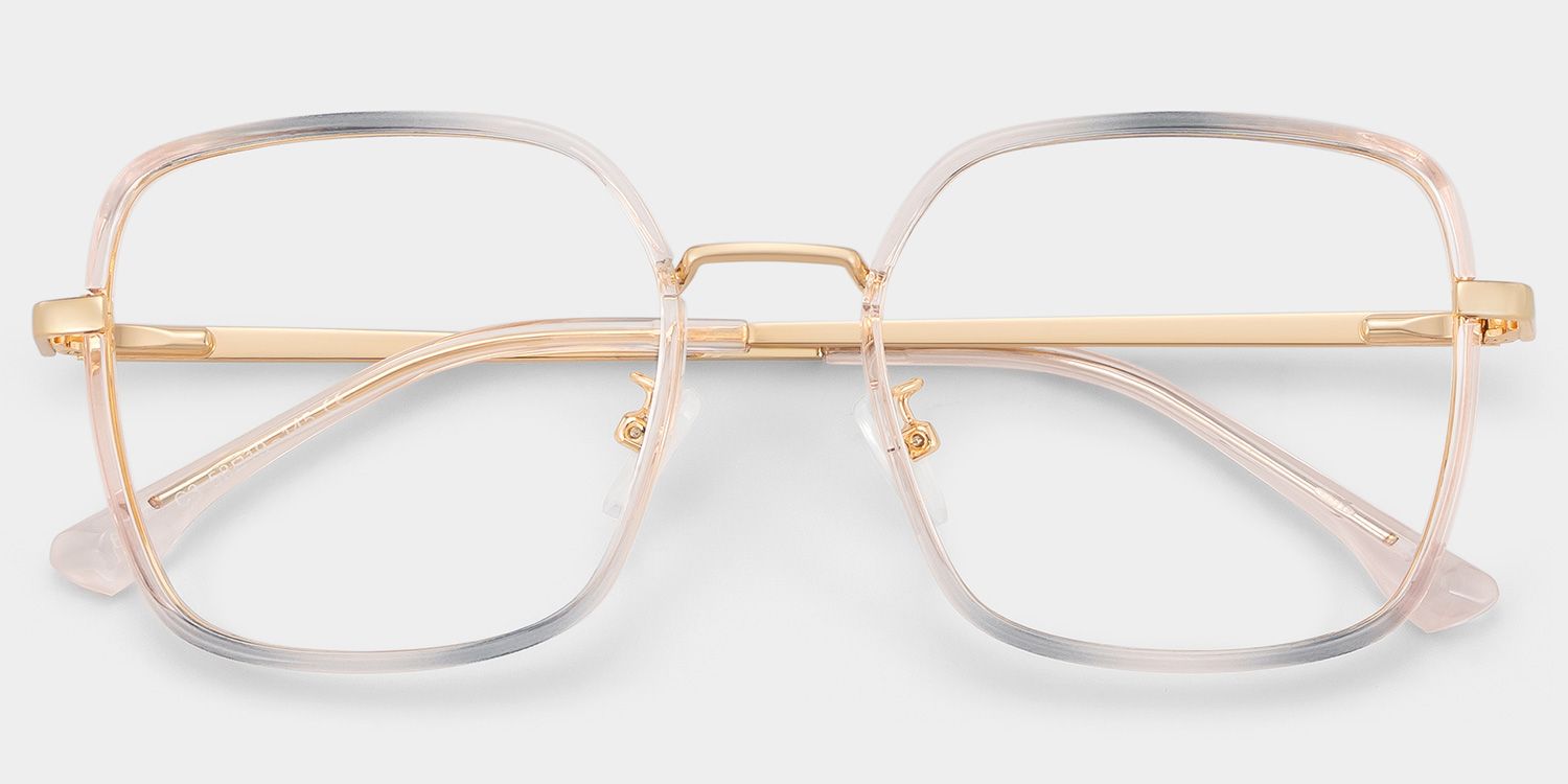 Kelby Rosa-Blau Quadratisch Brille2