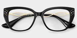 Alma Schwarz Schmetterling Brille3