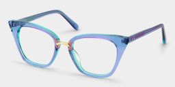 Martha Blau Cateye Brille2