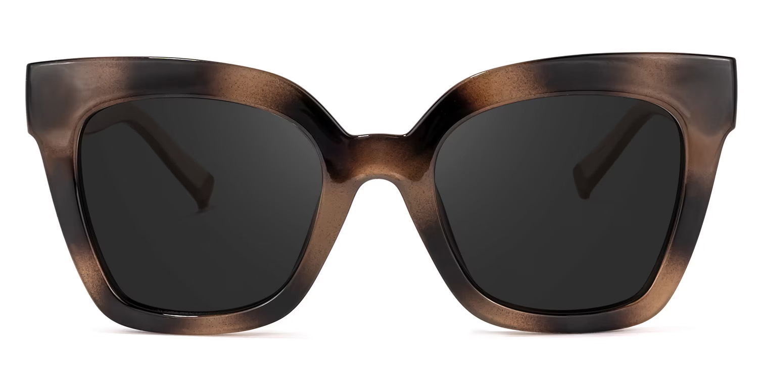 Malcolm Bernstein Quadratische Brille gutes Bild