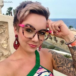 Kira Rosa-Tortoise Schmetterling Brille6