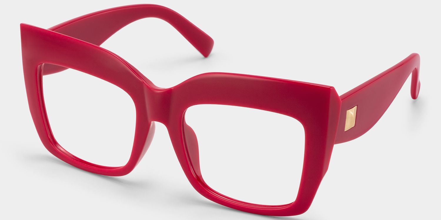 Alberta Rot Cat eye  Brille2