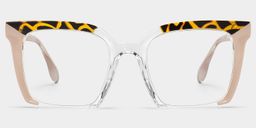 Misty Rosa Quadratisch Brille1