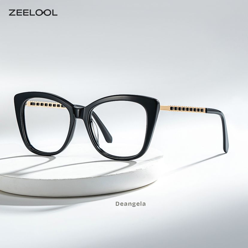 Deangela Schwarz Cateye Brille